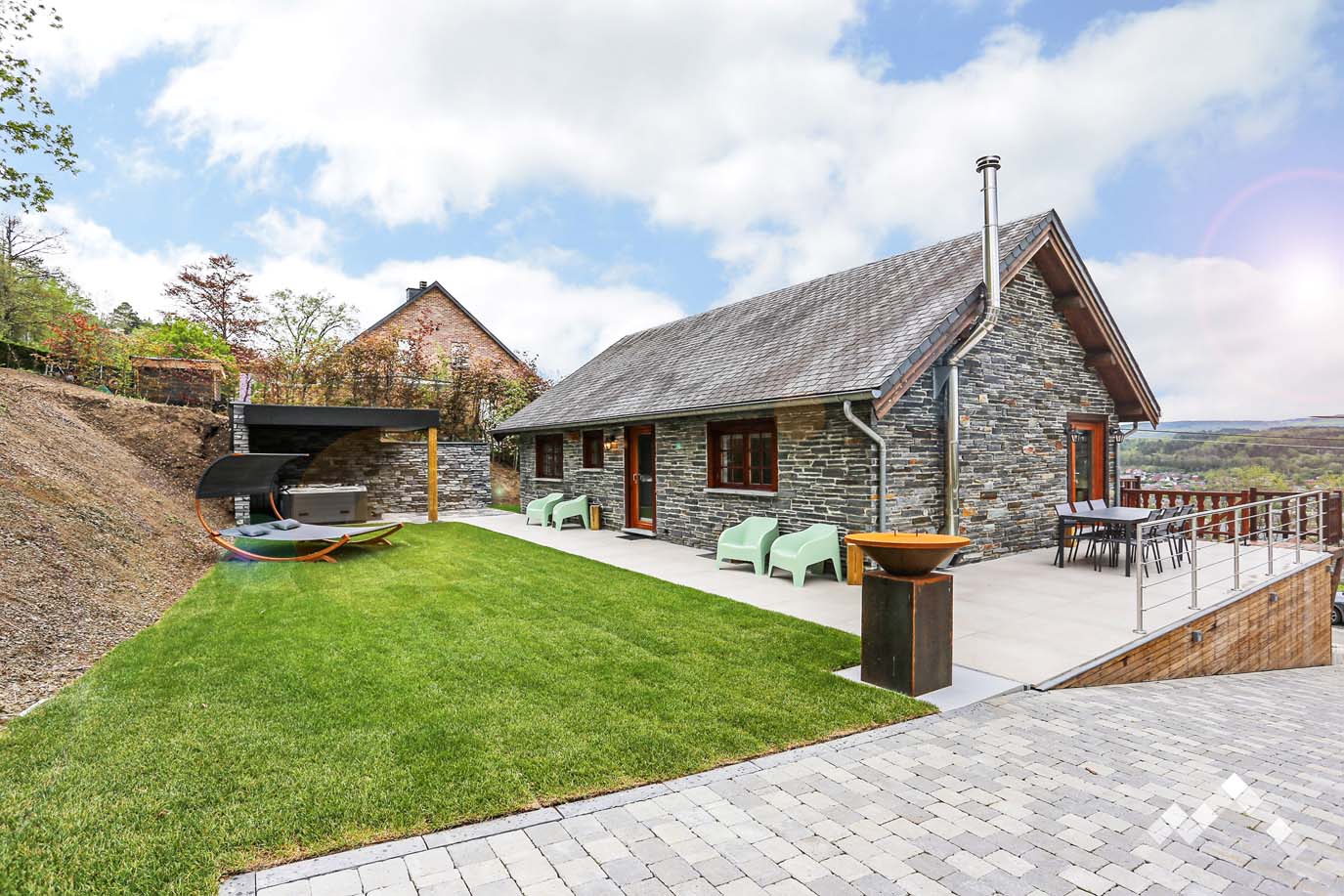 Chalet à Durbuy pour 4 personnes et 1 chien avec jacuzzi 
