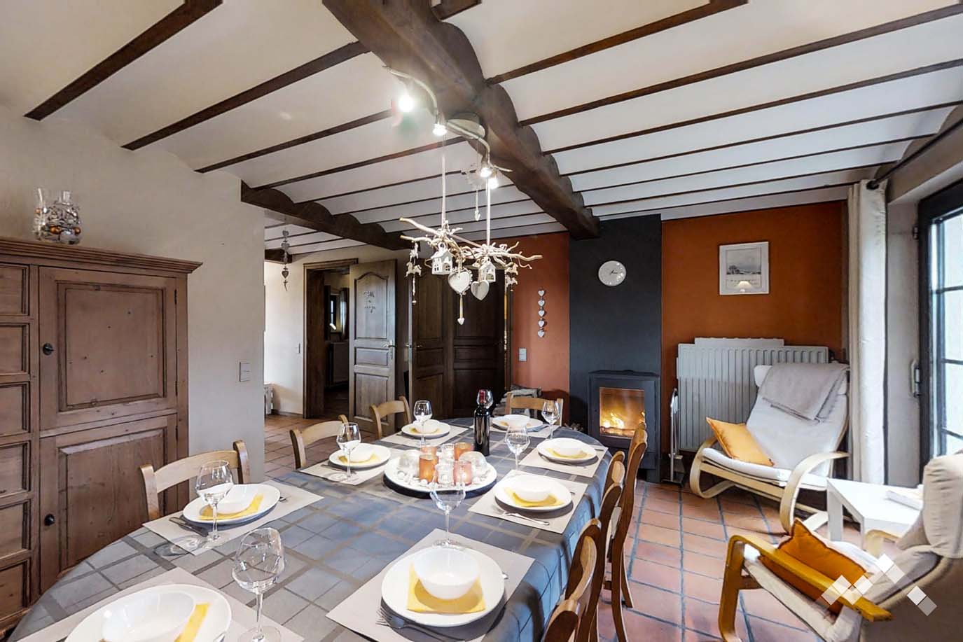 Maison de vacances à Vielsalm pour 9 personnes et 2 chiens avec sauna, billard, salle et module de jeux