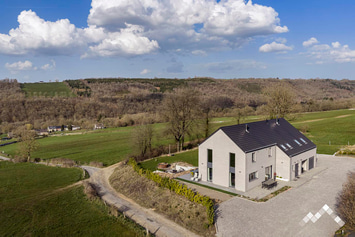 Maison de vacances à Hamoir pour 12 personnes avec jacuzzi, brasero et vue panoramique