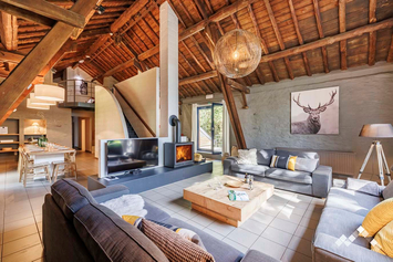 Maison ardennaise à Gouvy pour 14 personnes et 1 chien avec billard, kicker, ping-pong et barbecue Ofyr