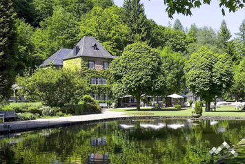 Manoir avec piscine intérieure, wellness, étang de pêche, jeux intérieurs et extérieurs pour 26 personnes à Bouillon